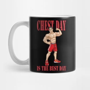 Bodybuilder sport man | Chest day is the best day Mug